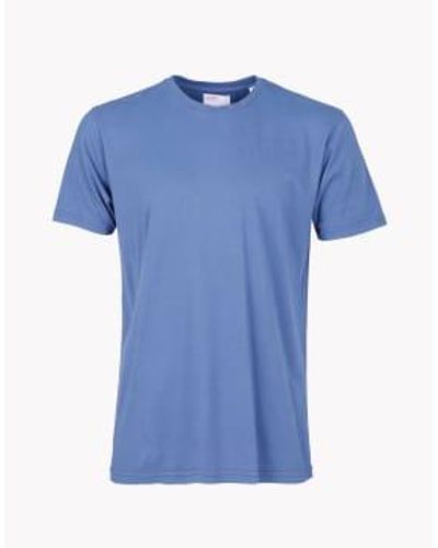 COLORFUL STANDARD Sky Organic Cotton T Shirt M - Blue