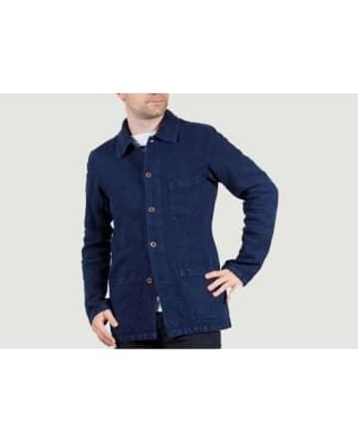 Vetra Heavy Linen Jacket 48 - Blue