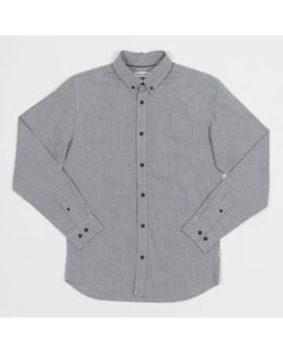 Jack & Jones Detalle la camisa oxford en chambray gray - Gris