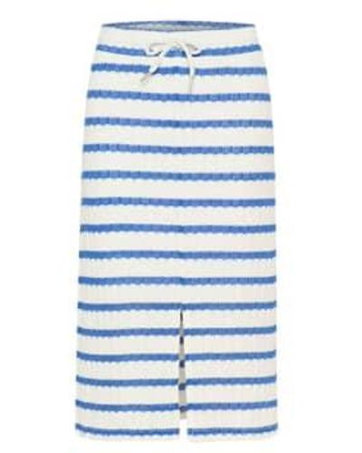 Saint Tropez Esmeresz Knit Skirt Stripe Xs - Blue