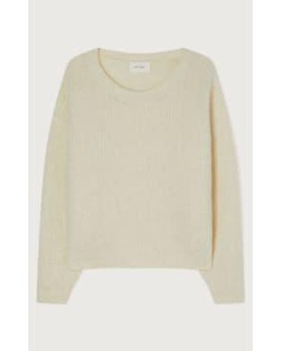 American Vintage Nacre Chine East Knit - White