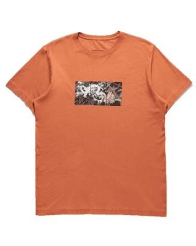 Maharishi Triptychon -Wasserdrachen -T -Shirt Rost - Orange