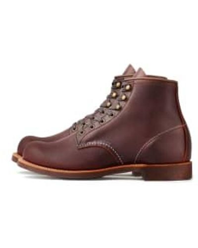 Red Wing Wing Shoes Wing 3340 Heritage Work 6 Blacksmith Boot Briar Oil Slick - Marrone