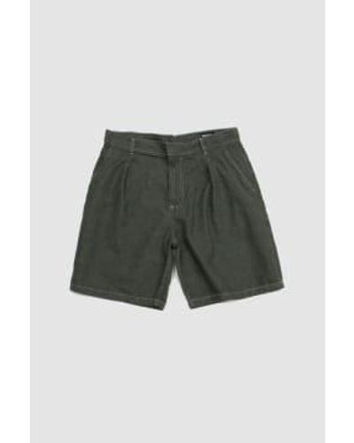 Arpenteur Page Stone Washed Shorts Green - Verde