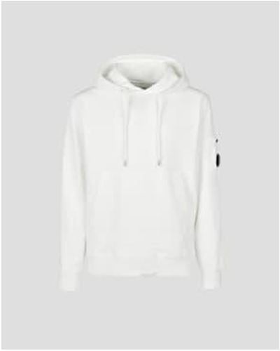 C.P. Company C.p. firma cotton fleece hoodie gaze - Weiß