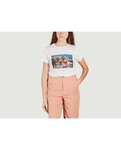 Bellerose T-shirt en coton comique - Rose