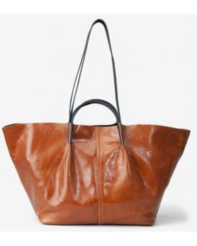 APIA ROPA Y COMPLEMENTOS Woody Lux Leather Bag U - Brown