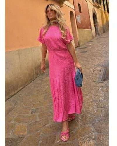 Never Fully Dressed Jacquard Erin Dress 8 - Pink