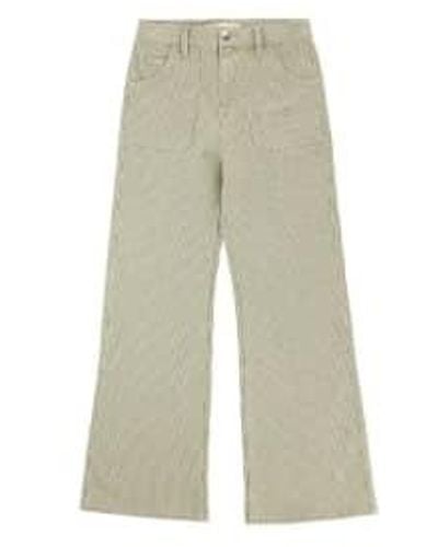 seventy + mochi Jeans queenie stripe color caqui - Neutro