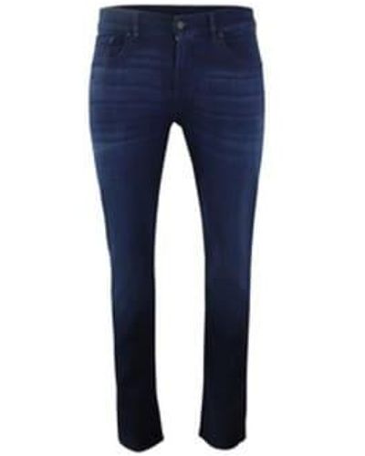 7 For All Mankind Slimmy Luxe Performance Plus Jeans 34 - Blue