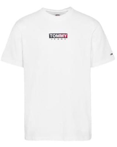 Tommy Hilfiger Entry Print T Shirt - Bianco