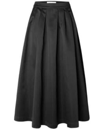 SELECTED Aresia Ankle Skirt - Black