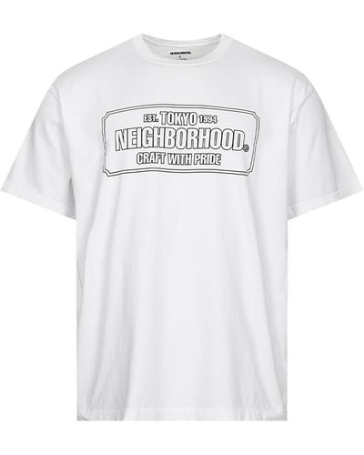 Neighborhood Logo -T -Shirt - Weiß