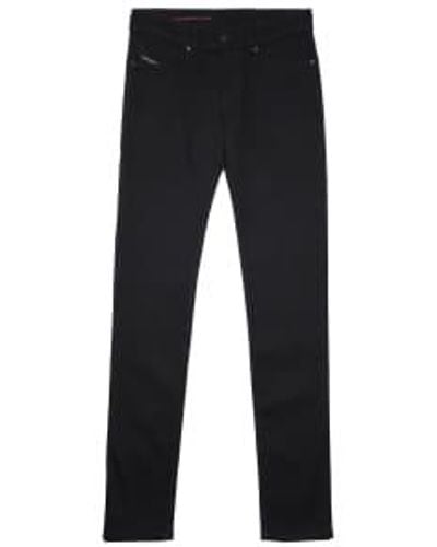 DIESEL Gris negro y oscuro 09C51 Sleenker Jeans ajustados