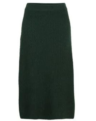 B.Young Byoung Bymerli Knitted Skirt Scarab - Verde