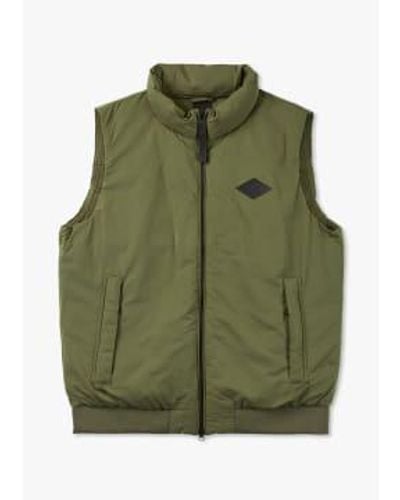 Replay S Quilted Gilet Vest - Green