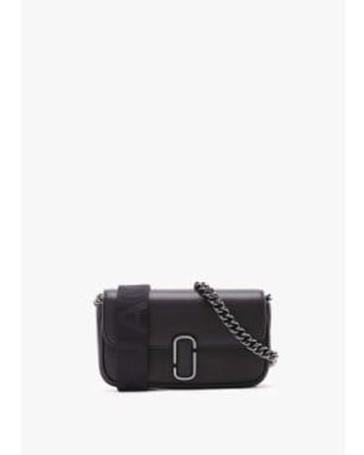 Marc Jacobs S The J Mini Leather Shoulder Bag - Black