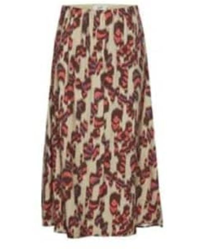 B.Young Byoung Ibano Skirt In Cayenne Mix - Marrone