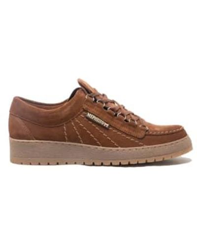 Mephisto Rainbow Velours Suede Shoes - Brown