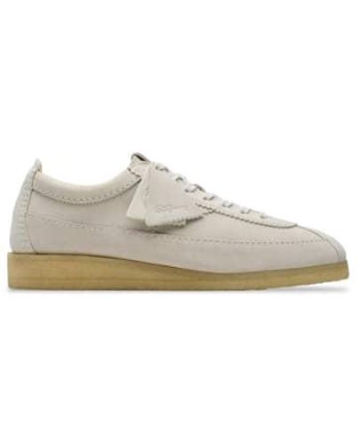 Clarks Wallabee Tor Off Suede - Bianco
