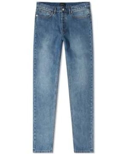 A.P.C. Petit New Standard Japanese Denim Slim Leg Jeans Indigo 32" Waist / 34" - Blue