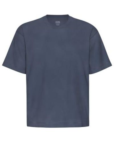 COLORFUL STANDARD Camiseta orgánica gran tamaño neptuno - Azul