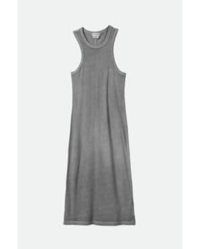 Brixton Carefree Washed Dyed Tank Dress Xs - Grey