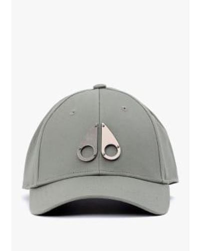 Moose Knuckles S Logo Icon Cap - Grey