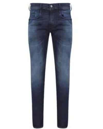 Replay Anbass slim fit hyperflex jeans - Azul