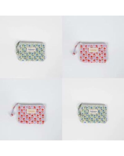 Bohemia Designs Fabric Purse Lilac - White