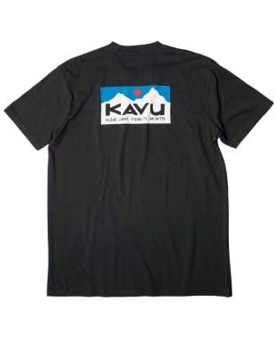 Kavu Camiseta klear por encima etch art - Negro