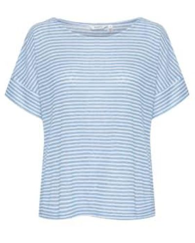 B.Young Bysakia T-shirt Vista Mix Uk 12 - Blue