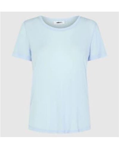 Minimum Heidl 0263 Short Sleeved T-shirt Chambray M - Blue