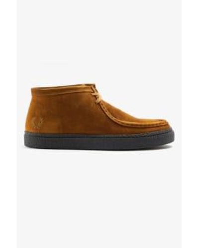 Fred Perry Dawson Mid Sue B4351 Nut Flake - Marron