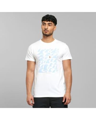 Dedicated T-shirt stockholm lone surfer blanc