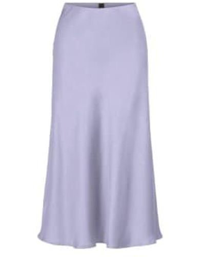 Y.A.S | Pastella Hw Midi Skirt Bougainvillea L - Purple