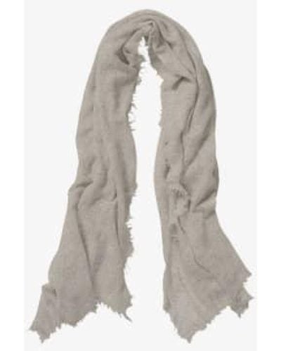PUR SCHOEN Stone Ii Hand Felted Cashmere Soft Scarf + Gift Stone - Gray