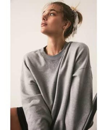 Free People All Star Solid Pullover - Grey