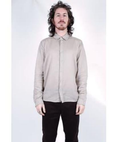 Transit /cashmere Regular Fit Shirt Beige - Gray