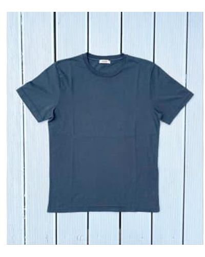 Crossley Hunt man s-s t-shirt dark - Bleu