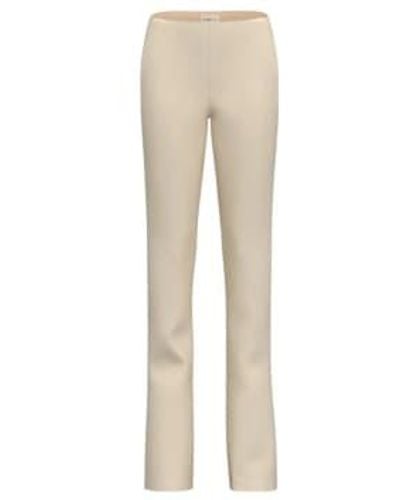 Marella Monostretch Trousers 8 Cream - Natural