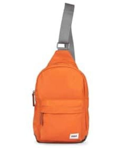 Roka Willesden B Large Sustainable Crossbody Bag Nylon Burnt - Orange