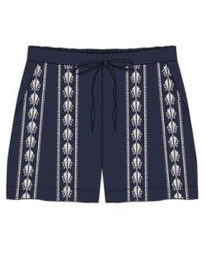 Nooki Design Belize Shorts Navy Mix / S 100% Cotton - Blue