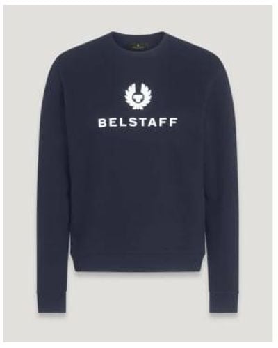 Belstaff Signature Crewneck Sweatshirt Dark Ink - Blu