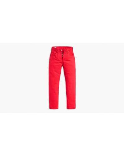 Levi's Levis Jeans 501 Crop - Rosso