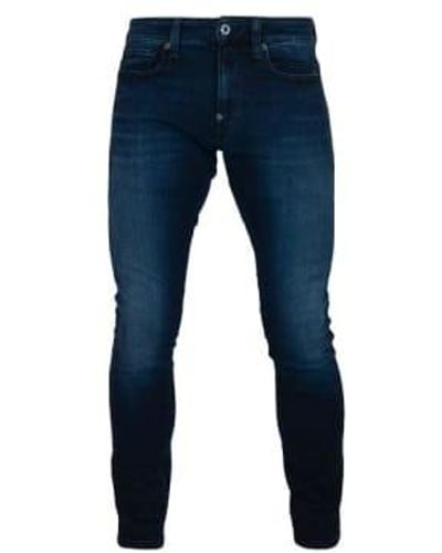 G-Star RAW G Star Raw Slander Dark Aged G Star Revend Skinny Super Stretch Jeans - Blu