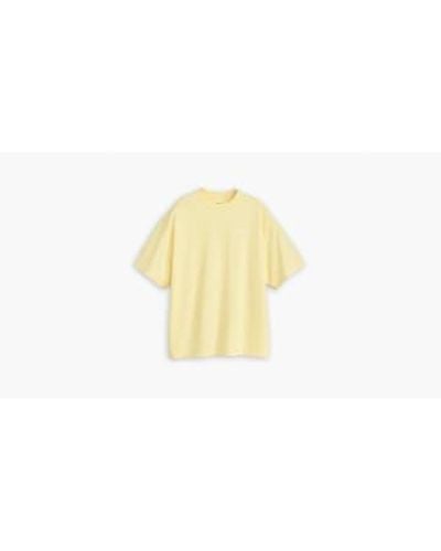 Levi's Camiseta Corta Estampada Stack - Amarillo