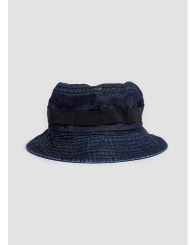 Nigel Cabourn Bucket Hat Denim Navy - Blue