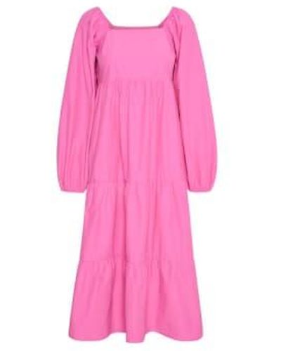 Gestuz Bernadettegz Smock Dress Phlox 40 - Pink
