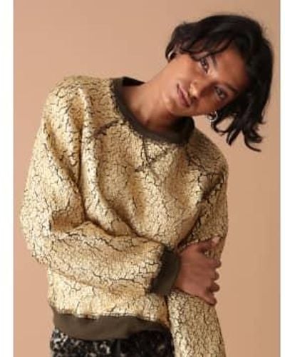 Electric and Rose Ronan Pullover Gold Metallic L - Brown